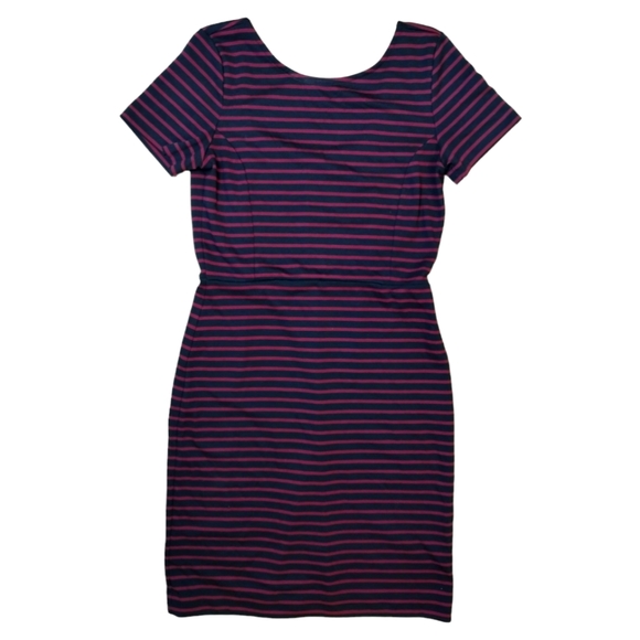 BANANA REPUBLIC Short Sleeve Stripe Dress - Picture 1 of 5